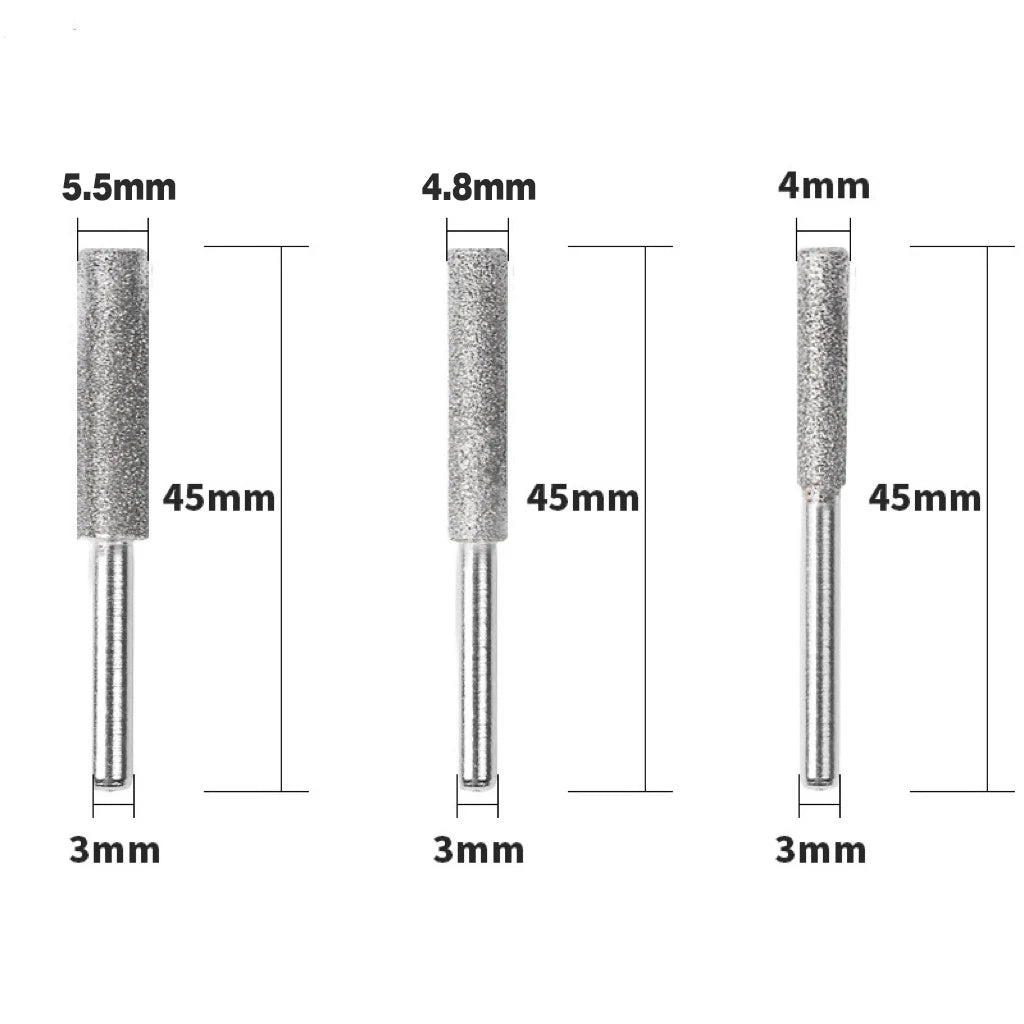Chainsaw Sharpening Electroplated Diamond Small Grinding Head OEM Customized Polishing Tool Drill Rotary Accessories