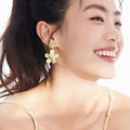 2025  Earring Fashion Jewelry Resin Flower Niche Design Earrings Simple Retro Summer Earrings for Women