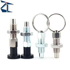 ZPBUL Fast Delivery Stainless Steel Non Lock Out Type Stubby Hand Retractable Spring Loaded Pull Ring Indexing Plunger