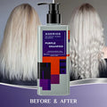 Purple Toning Shampoo for Blonde & Gray Hair Neutralizes Brassiness Hydrates Damaged Hair Sulfate-Free & Vegan