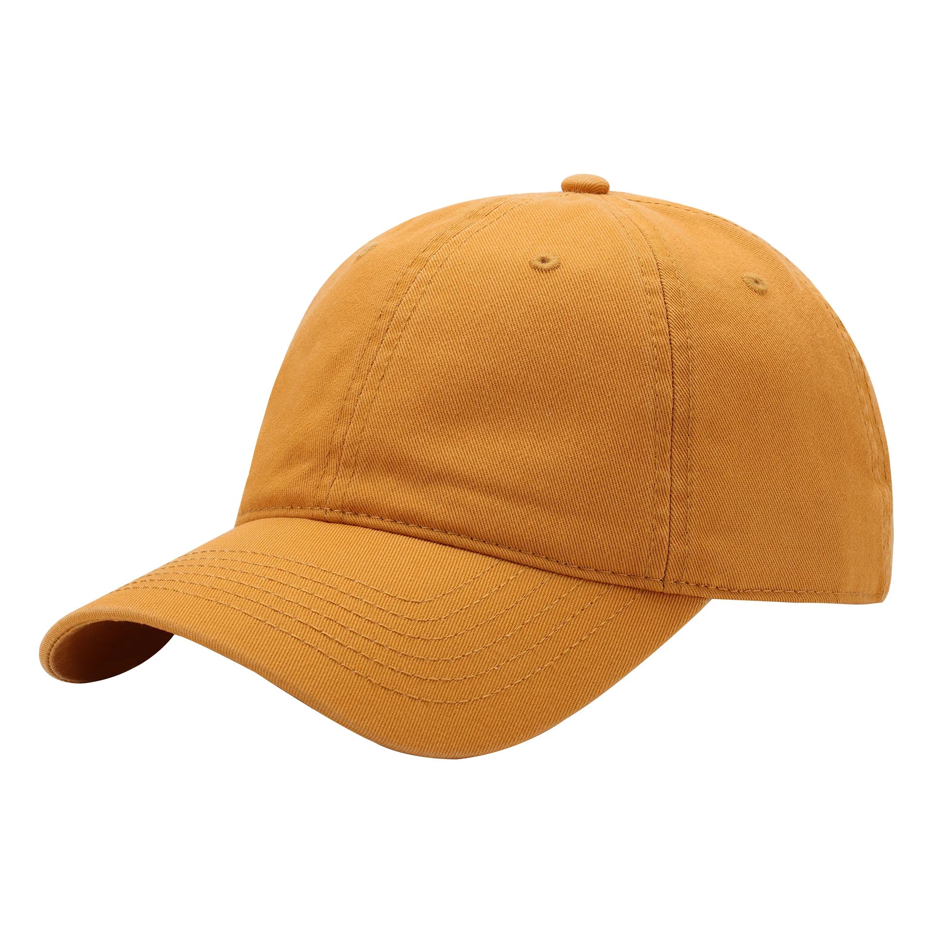 Wash Solid Color Soft Top Baseball Hat Sunproof Fashion Sports Hats Custom Printed Embroidery logo Baseball Hat