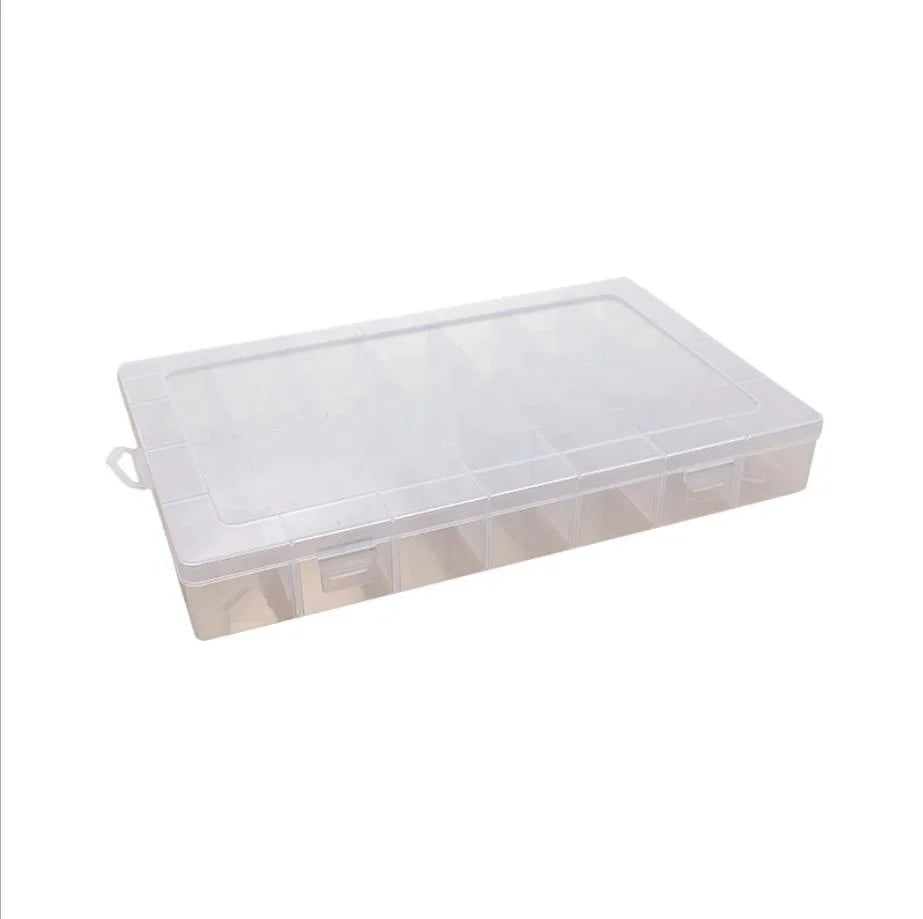 Wholesale Custom 28 Grids Durable Large Capacity PP Plastic Storage Container Box with Hanging Rectangle Organizer with Lid