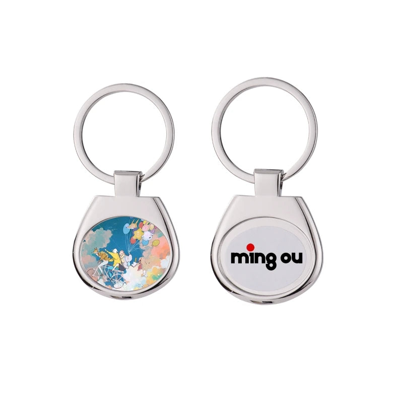 Custom Gift Zinc Alloy Metal Key Chain Key Holder Promotion Diy Sublimation Keychain