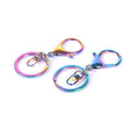 Metal Rainbow Bag Purse Lobster Clasp Keychain Accessories Key Buckle Swivel Snap Hook