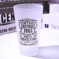 Customizable Crystal Lead-free Glass Eco-friendly Frost Spray Beer Stein Customized Color Logo Mouth Blown Hand Made Small MOQ