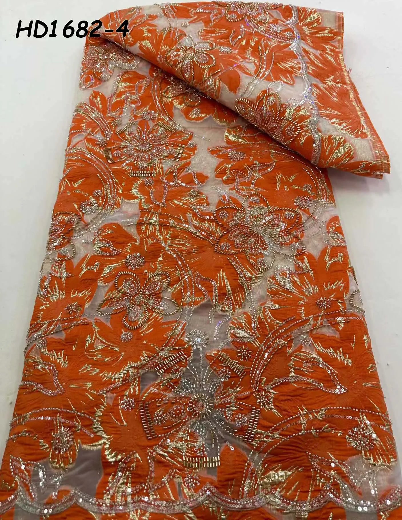 Newest Design Eco-Friendly Embroidery Brocade Jacquard Beaded Lace Fabric Beads Animal Print 100% Cotton Bags Wholesalers Sexy