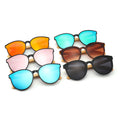 CONCHEN Design Competitive Price Unique Women Shades Round Frame Designs Bamboo Temple Sunglasses