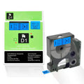 Dymo Compatible 40916 9mm 7m Ribbon Printer Labels Black on Blue for LM160 Printers for Pet Food Snack Sandwich Sugar Candy