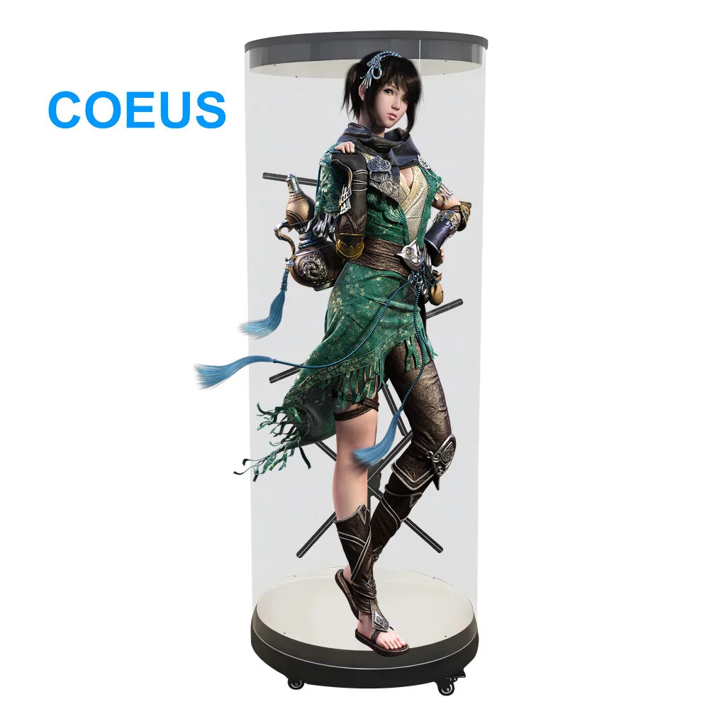 COEUS 65cm 3D 1024 LED Holographic Projection Air Advertising Machine High Definition Splicing 3D Hologram Fan OEM Supplier