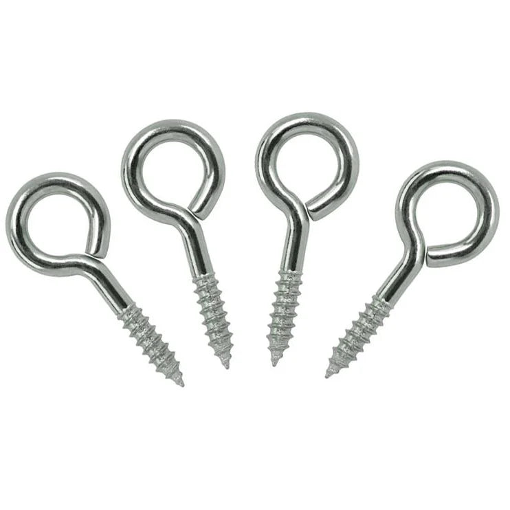 Factory Delivery M2 M4 M6 Silicon Bronze Stainless Steel Eye Screws with Metric Measurement System