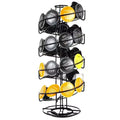 Factory Direct Sales New Iron Wire Carousel Holds 30 Coffee Capsule Tower Stand Coffee Pod Capsule Holder