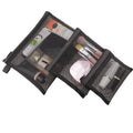 Custom Trousse De Maquillage Net Transparent Zipper Nylon Mesh Makeup Bag Cosmetic Pouch Travel Make up Vanity Bags for Ladies
