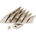 Wholesale 17MM Shark Fin Dragon Shape Claw Spikes and Cone Studs Rivets Metal Screw Back Punk Rock DIY Leather Crafting