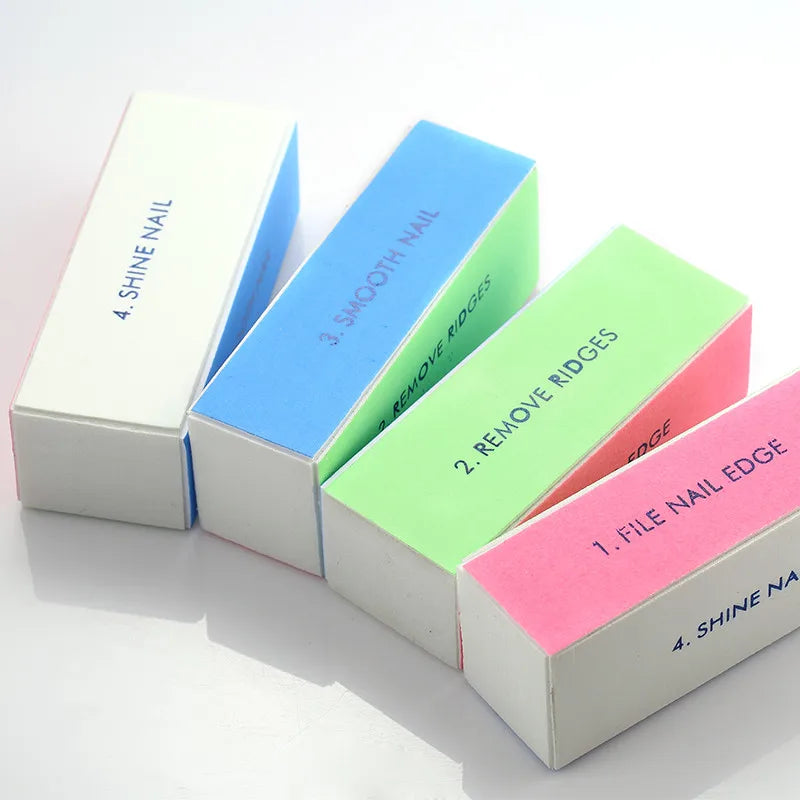 4 Side High Quality Sponge Shiner Nail Buffer Block