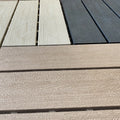 Water Resistant Wood Plastic Composite Patio Deck Tiles Unique Style Square Shape for Outdoor Use XF-P001 300*300*22mm