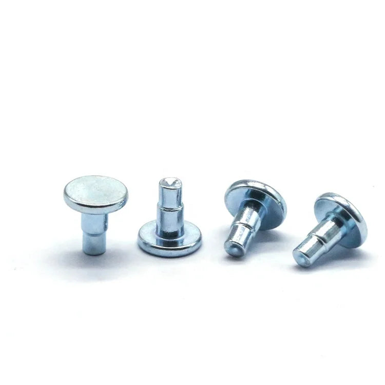 OEM Factory Supply Wholesale Carbon Steel & Aluminium Rivets Shoulder Pin Flat Head Solid Step Industrial Rivet