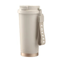 Custom 500ml Double Wall Stainless Steel 316 Tumbler Fashion Vacuum Insulated Coffee Mug Logo Handle Straps for Water Thermos