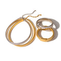 Punk Waterproof Gold Plated Stainless Steel Wide Necklace Hip Hop Elastic Chunky Snake Chain Chokers Necklace for Women