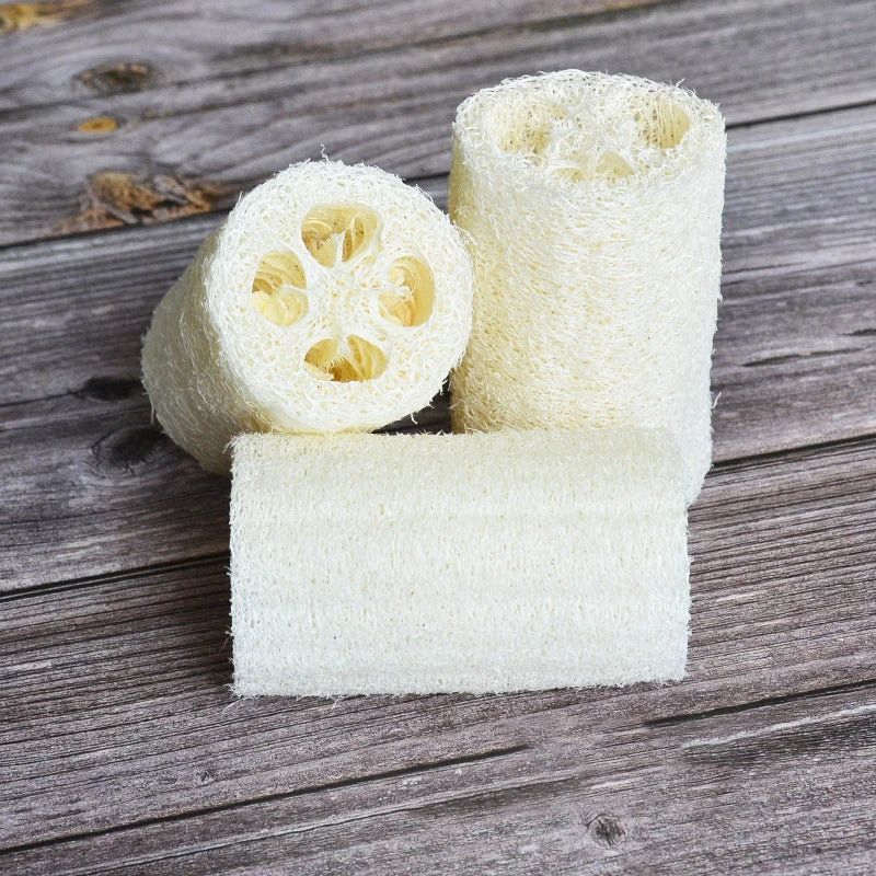 Wholesale Raw Shredded No Chemical Smell Compression Egyptian Natural Loofah Sponge for Men