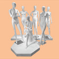 Window Display High-end Fiberglass Female Full Body Mannequin with Head White European Style for Bridal Store