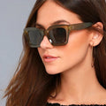 Classic Black Women's Cat Eye Sunglasses Fashionable Female Sun Glasses with Custom Logo Transparent and Yellow PC Frame MegaBDM