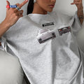 Tshirts Manufacturers China Wholesale Short Sleeve Cotton Luxury t Shirt for Women Custom Printing logo Oversize T-shirt