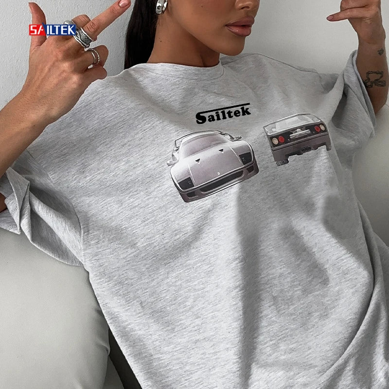 Tshirts Manufacturers China Wholesale Short Sleeve Cotton Luxury t Shirt for Women Custom Printing logo Oversize T-shirt