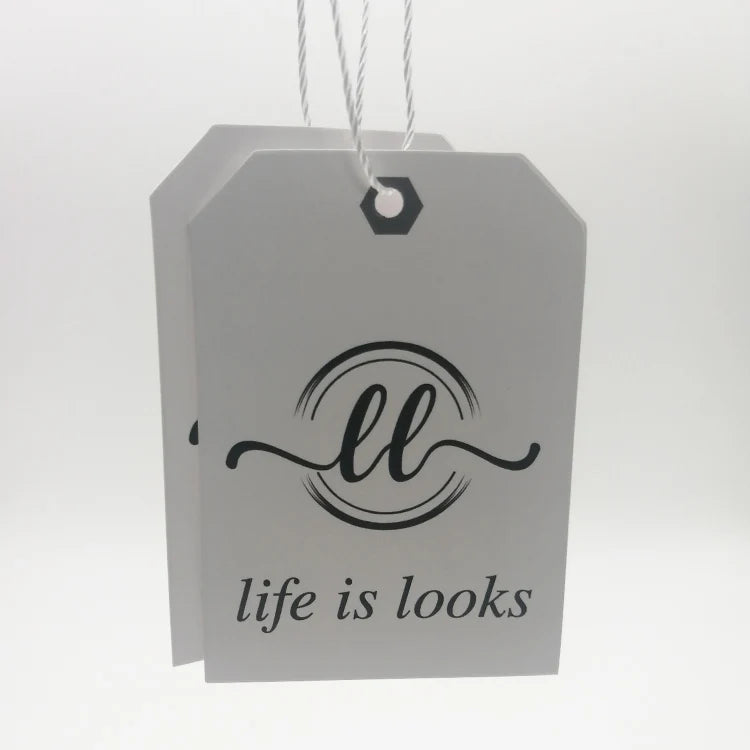Nice Logo Luxury Price Tag Custom Hang Garment Clothing Tags for Gift