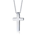 Stylish Simple Cross Necklace for Men and Women Geometric Pattern Pendant Jewelry for Wedding Party and Engagement