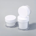 Empty 15ml 30ml 50ml PS Double Wall Transparent Skin Care Body Jar Cream Container Face Cream Jar With Lid