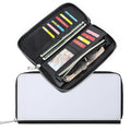 Hot Sales Blank Sublimation PU Leather Zipper Card Holder WalletDIY Photo Printing Long Purse