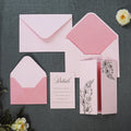 Handmade Elegant Style Paper Invitation Gold Foil Vellum Envelope Luxury Custom Logo Paper Invitation Card