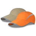 Wholesale Mesh Breathable Athletic Runners Hat Custom Foldable Men Women Sports Caps With Reflective Stripe