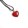Factory Direct Selling Long Beaded Crystal Heart Red jasper Pendant Necklaces Beads Sets Parties Jewelry