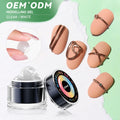 JTING Non Sticky DIY 3D Effect Milky White Color Rubber Modelling Gel Polish 15ml Long Lasting Modeling Gel Nail Polish OEM ODM