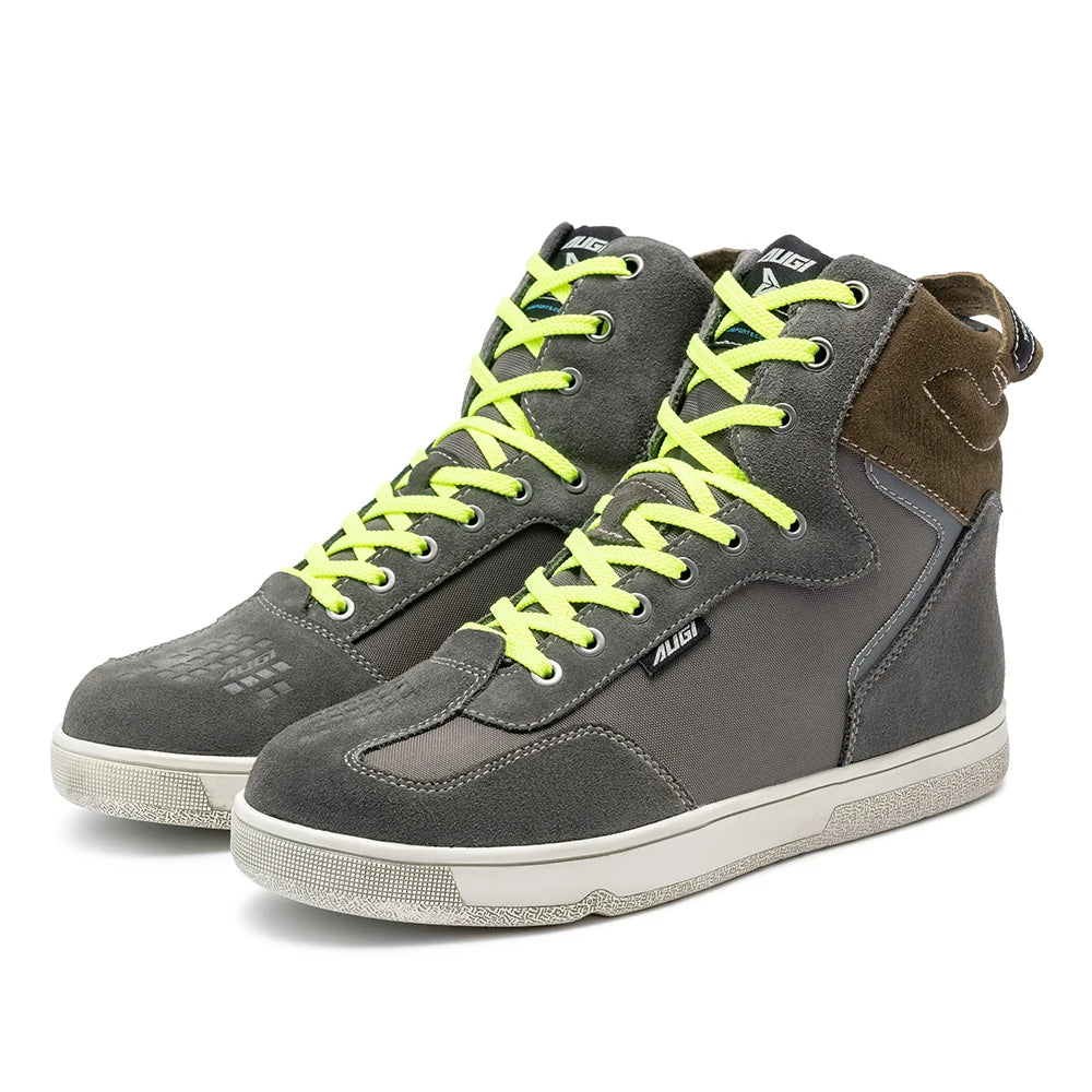 New Motorcycle Riding Shoes Off-road Anti-fall Wear-Resistant Anti-slip Racing Breathable Shoes Trendy Unisex Casual Short Boots