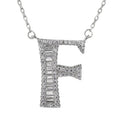 Wholesale Popular Design Sterling Silver Man Women a to Z Initial Letter Alphabet 925 Necklace