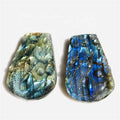 Wholesale Natural Gemstones Hand-carved Crystal Mermaids Labradorite Mermaid for Gifts
