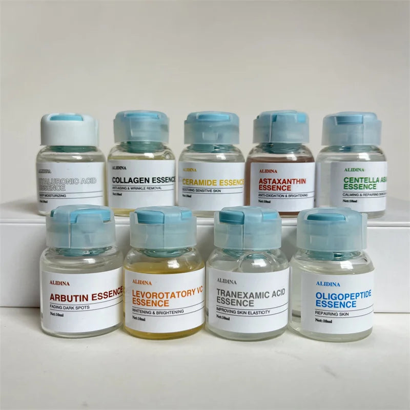 G Custom Logo De-Wrinkles Hyaluronic Acid Ampoules Brightening Hydrating Starter Kit Radiance Boosting De-Pigmentation Serum