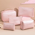 Hot  Waterproof Toiletry Saffiano PU Leather Pouch Case Toiletry Bag Custom Logo Cosmetic Bag for Free Gift Makeup Bag
