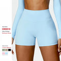 High Elasticity Workout Yoga Leggings Peach Hip Running Fitness Yoga Pants  High Waist Butt Lift Tight Sports Shorts for Women