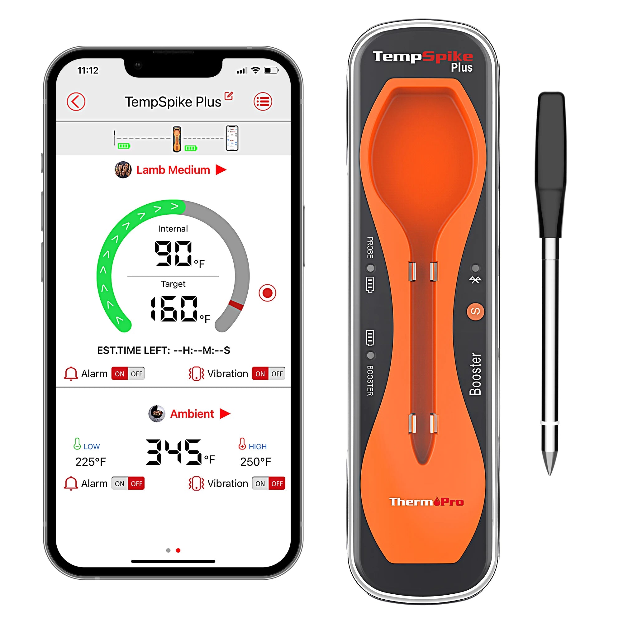 TempSpike TP970 600FT Remote Range Wireless Smart Household Thermometer for Oven BBO  With Advanced Technology