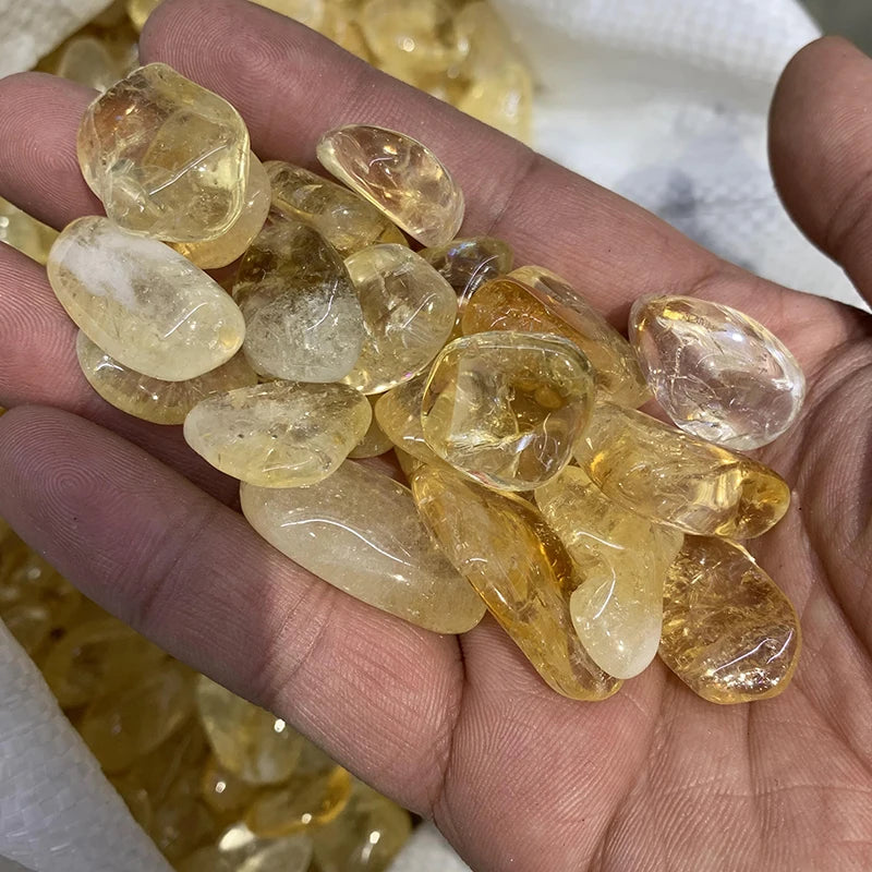Wholesale Natural Healing Crystals Stone Yellow Citrine Gravel for Decoration