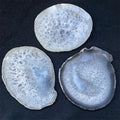 Hot Sale Candle Holder Agate coaster Natural White Agate Slices Drinking Cup coaster for Gift