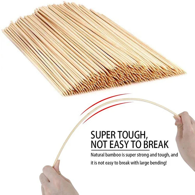 Eco Friendly Skewer Bamboo Sticks Wholesale Bamboo Skewers