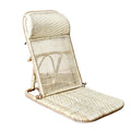 Decoration for Living Room Foldable Japanese Tatami Floor Chair Beach Chair Made of Wicker and Wooden Frame Home Decoration