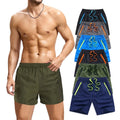 Summer Beach Shorts Men Fashion Casual Short Solid Color Quick Drying Pant Plus Size Lace up Flat Front Quick Dry Shorts Men