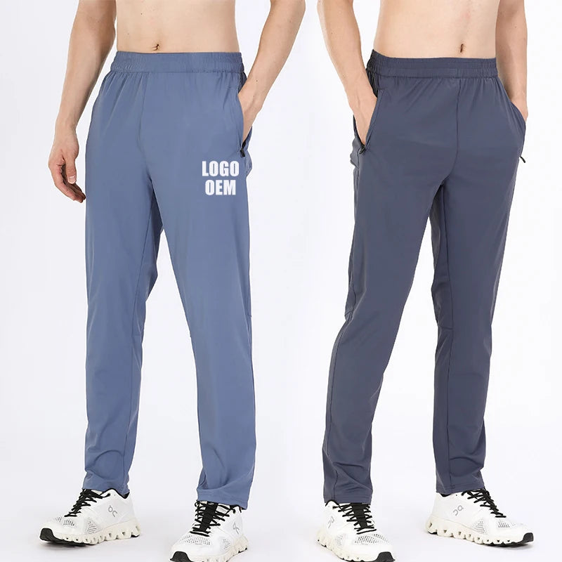 Low MOQ Custom With Side Zip Pockets Sports Joggers Wear Gym Trousers Wholesale Men's Workout Fitness Sports Activewear Pants