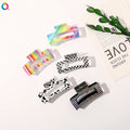 rainbow Hair Claw Milk Cow Pattern Hair Clip Medium Size Hair Accessories