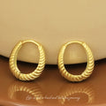 VIANRLA 925 Sterling Silver Jewelry Earrings 18k Gold Plated Trendy Hoop Earring for Women Free Laser Logo Wholesale
